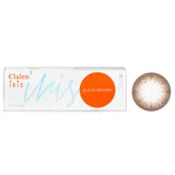 Clalen 1 Day Iris Alicia Brown Color Contact Lenses -3.50  30pcs