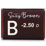 Clalen 1 Day Iris Suzy Brown Color Contact Lenses - - 2.50  30pcs