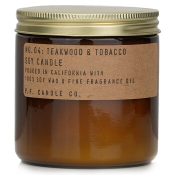 P.F. Candle Co. Soy Candle - Teakwood & Tobacco  354g/12.5oz