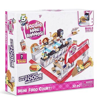 Zuru 5 Surprise Mini Brands Series 1 -Mini Food Court Playset  30x32x8cm