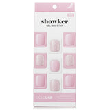 Cololab Showker Gel Nail Strip # CSA101 Bling Pink Art  1pcs
