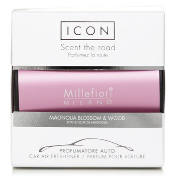 Millefiori Icon Classic Pink?Car Air Freshener - Magnolia Blossom & Wood  1pc