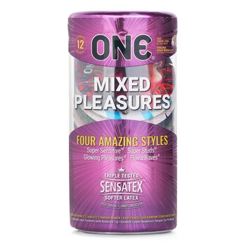 One Mixed Pleasures Condom 12pcs  12pcs/box
