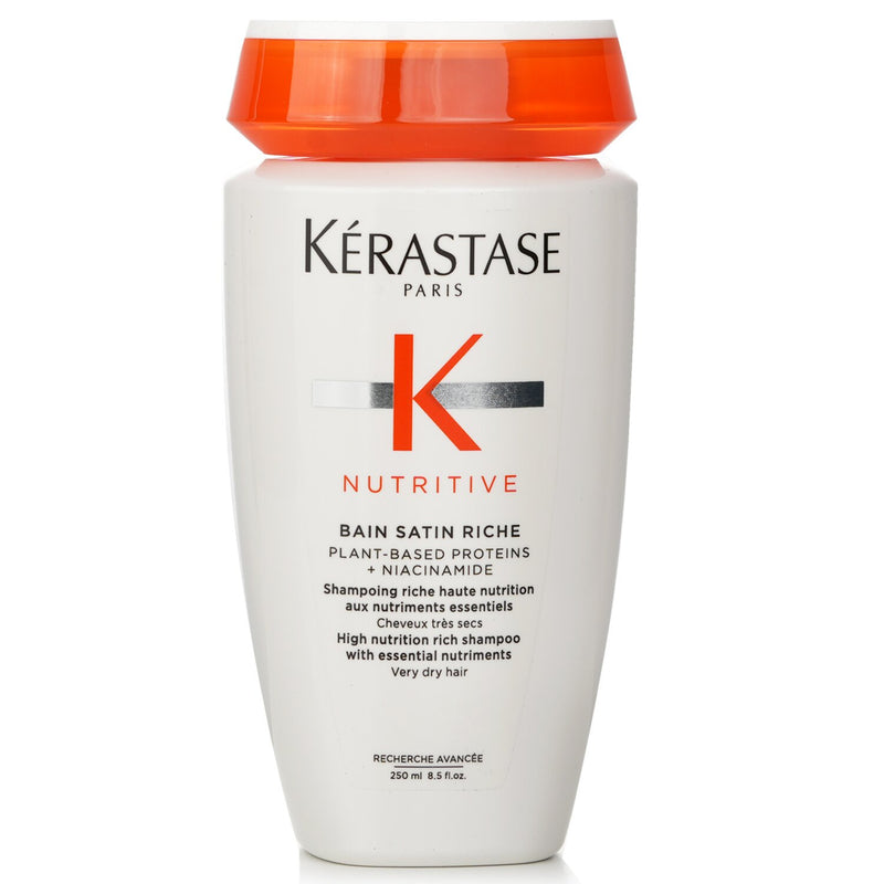 Kerastase Nutritive Bain Satin Riche High Nutrition Rich Shampoo With Essential Nutriments (Very Dry Hair)  1000ml/34oz