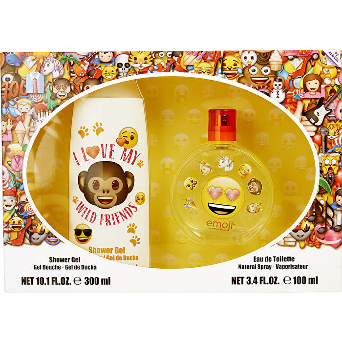 Emoji I Love My Wild Friends Eau De Toilette Spray 100ml/3.4oz & Shower Gel 300ml/10.1oz