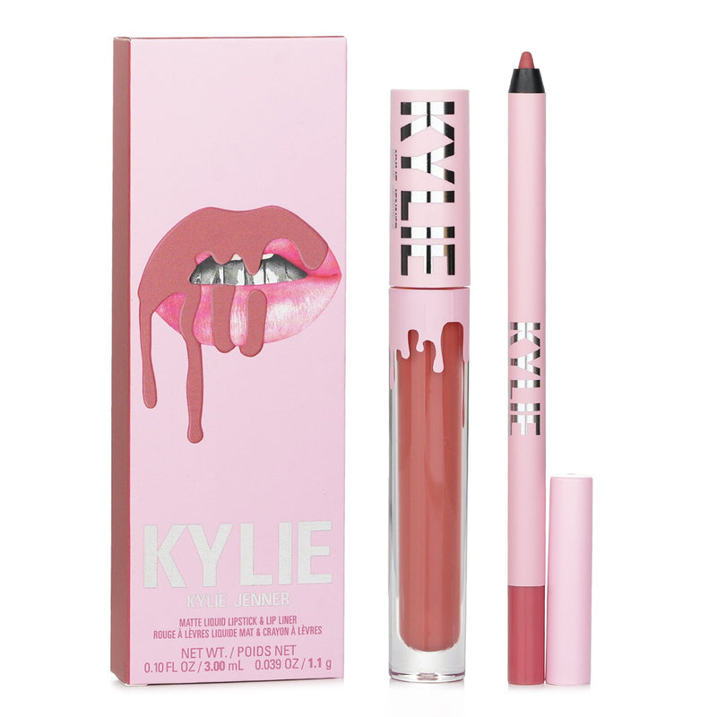 Kylie By Kylie Jenner Matte Lip Kit: Matte Liquid Lipstick 3ml + Lip Liner 1.1g - # 500 Kristen Matte  2pcs