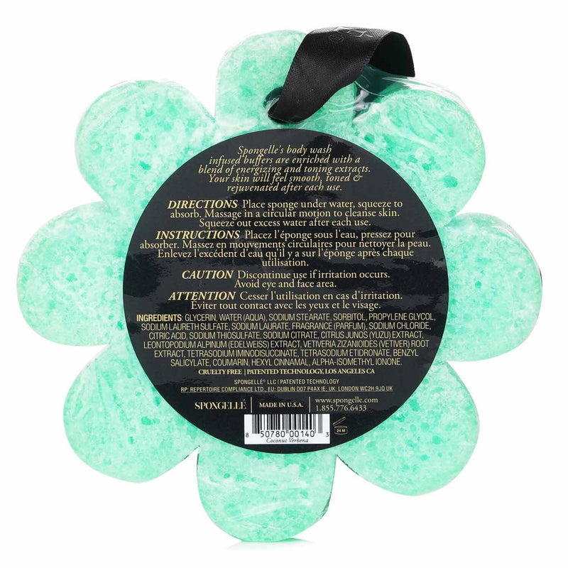 Spongelle Wild Flower Soap Sponge - Coconut Verbena (Green)  1pc/85g