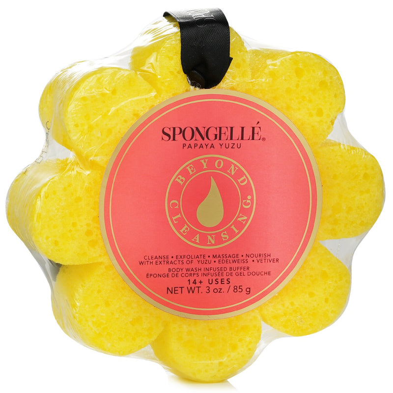 Spongelle Wild Flower Soap Sponge - Papaya Yuzu (Yellow)  1pc/85g