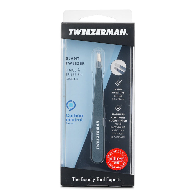 Tweezerman Slant Tweezer - Platinum Silver (Studio Collection)