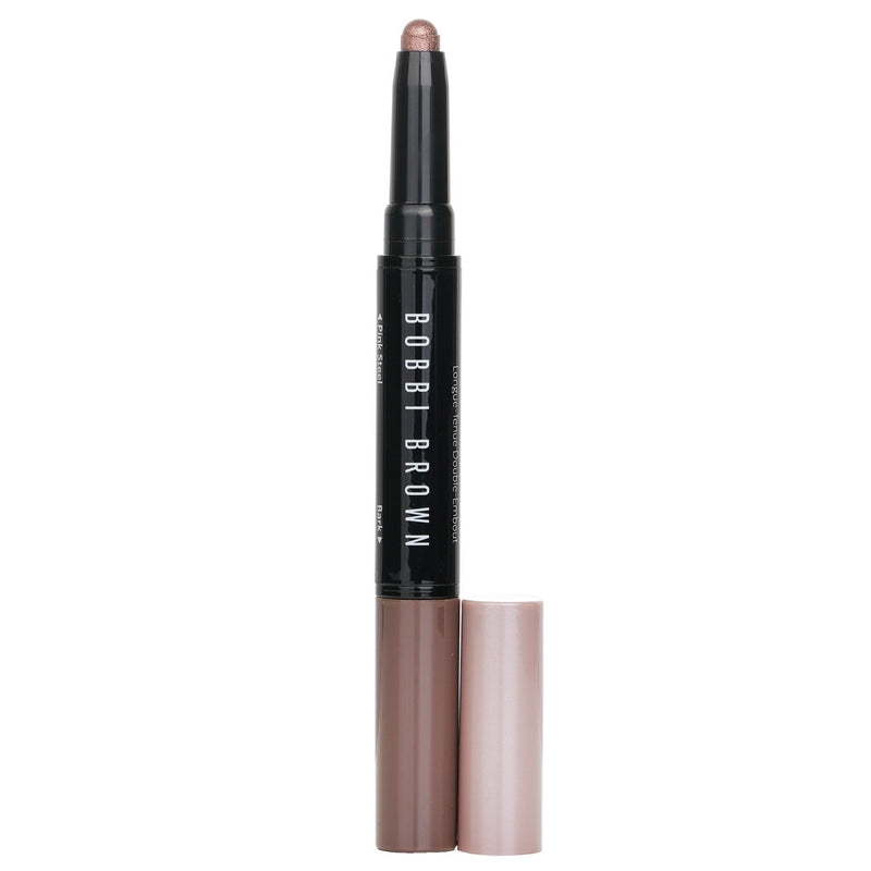 Bobbi Brown Dual Ended Long Wear Cream Eyeshadow Stick - # Pink Copper Shimmer/Cashew Matte  1.6g/0.05oz