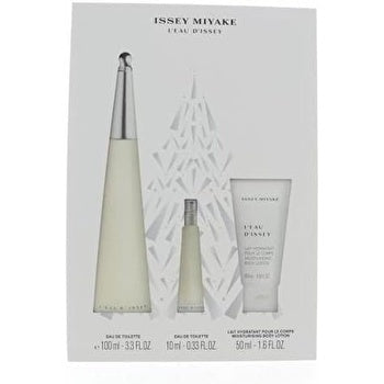 Issey Miyake L'eau D'issey 3 Piece Gift Set: Eau De Toilette - Body Lotion 100ml