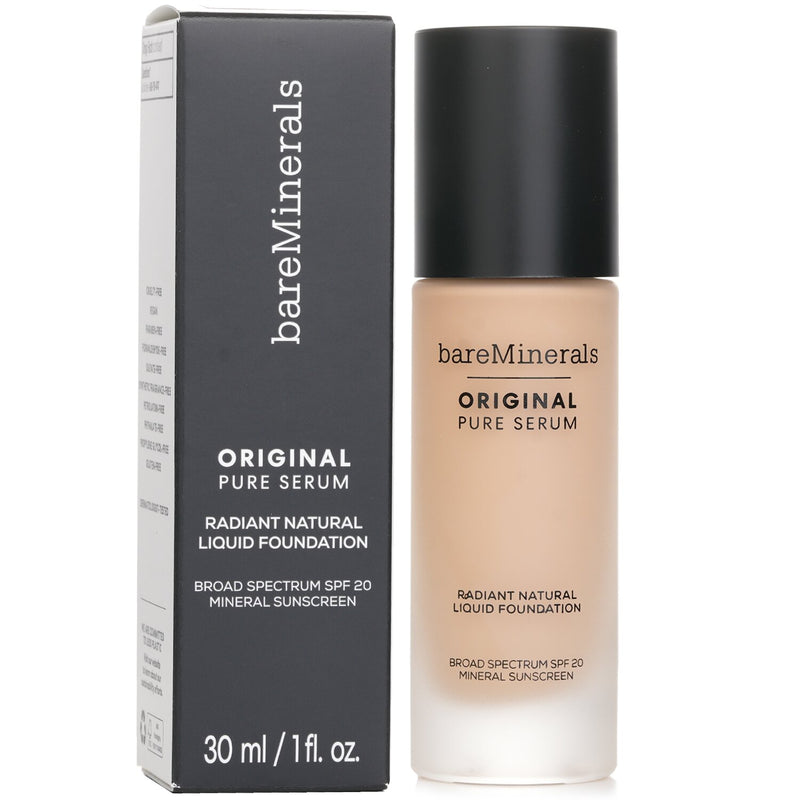 BareMinerals Original Pure Serum Radiant Natural Liquid Foundation Mineral SPF 20 - # Light Neutral 2  30ml/1oz