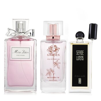 Maison W Maison W x Miss Dior x Serge Luten-Rose & Un Bois Vanille Eau De Parfum Spray Bundle  3pcs