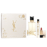 Yves Saint Laurent Libre Eau De Parfum Deluxe Gift Set: Libre Eau De Parfum Spray 90ml + Libre Eau De Parfum Spray 10ml + Lipstick 1.3g  3pcs