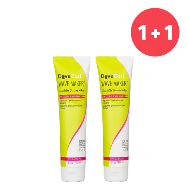 DevaCurl ?Buy 1 Get 1?Wave Maker (Touchable Texture Whip - Texture & Volume)   (Add ONE to Cart and get TWO)  147.9ml/5oz