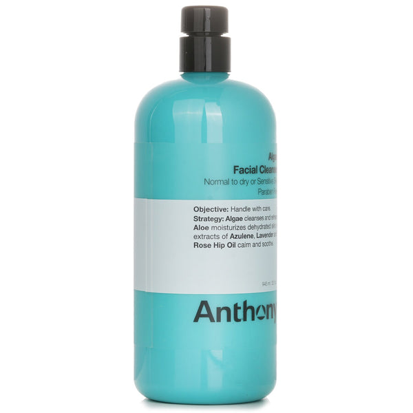 Anthony Logistics For Men Algae Facial Cleanser (Normal To Dry Or Sensitive Skin)  946ml/32oz