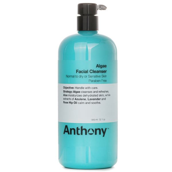 Anthony Logistics For Men Algae Facial Cleanser (Normal To Dry Or Sensitive Skin)  946ml/32oz