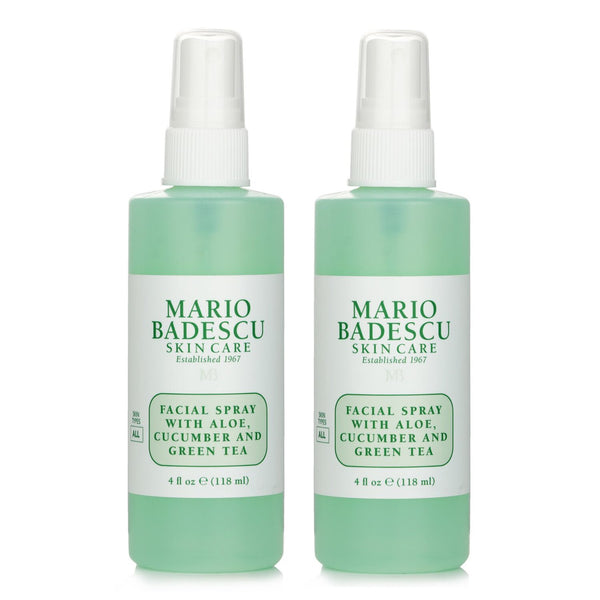 Mario Badescu 【1+1 Set】Facial Spray With Aloe, Cucumber And Green Tea - For All Skin Types  118ml/4oz x2