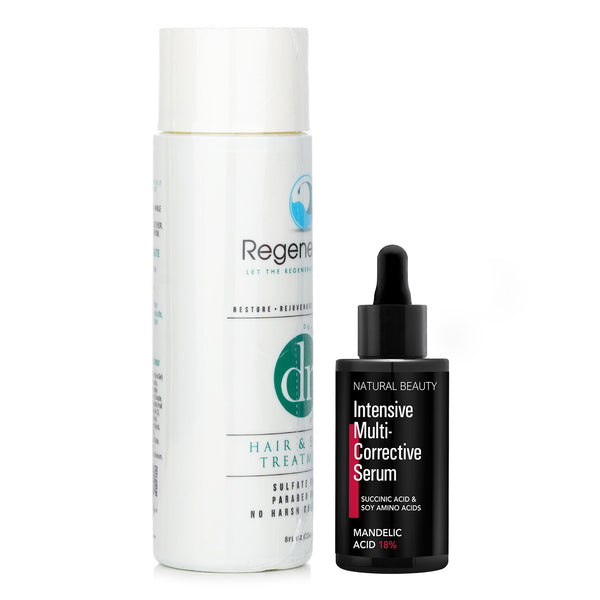 Regenepure Regenepure Dr Hair & Scalp Treatment 224ml X Natural Beauty Intensive Multi-Corrective Serum - Mandelic Acid 18% (Exp Date: 12/2025) 35ml  2pcs