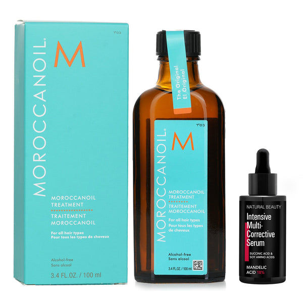 Moroccanoil Moroccanoil Moroccanoil Treatment - Original (For All Hair Types) 100ml X Natural Beauty Intensive Multi-Corrective Serum - Mandelic Acid 18% (Exp Date: 12/2025) 35ml  2pcs