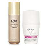 Vichy Vichy Beauty Deo Anti-Perspirant 48hr Roll-On (For Sensitive Skin) 50ml X Ottie Gold Prestige Resilience Energetic Essence 50ml  2pcs