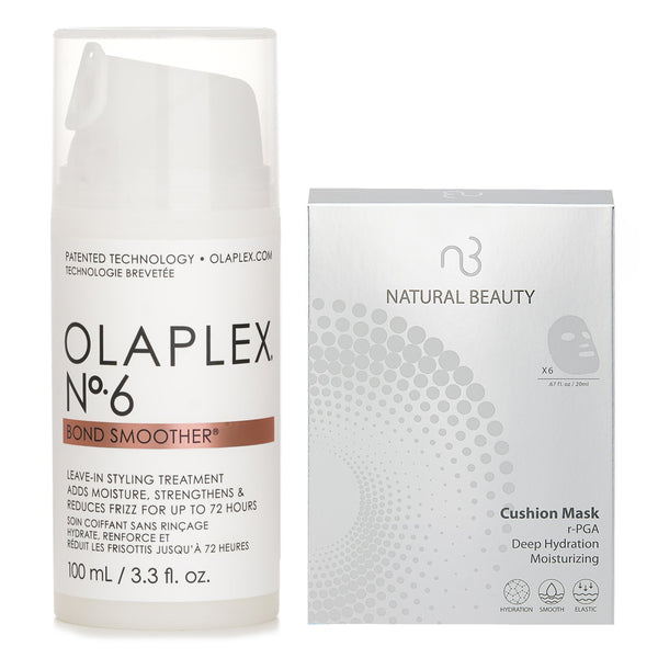 Olaplex Olaplex No. 6 Bond Smoother 100ml X Natural Beauty r-PGA Deep Hydration Moisturizing Cushion Mask (Exp Date: 01/2026) 6x 20ml  2pcs
