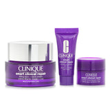 Clinique Smart Clinic.Set: Lifting Face+Neck Cream 50ml+Wrinkle Correcting Serum 10ml+Wrinkle Corrective Eye Cream 5ml +Bag  4pcs