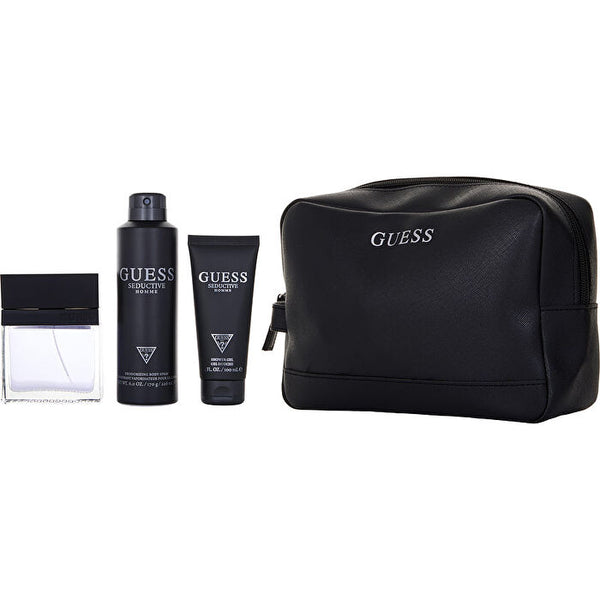 Guess Seductive Homme Eau De Toilette Spray & Deodorant Body Spray 180ml/6oz & Shower Gel 100ml/3.4oz