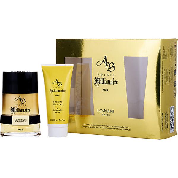 Lomani Ab Spirit Millionare 2pc Set - Eau De Toilette & Shower Gel 100ml