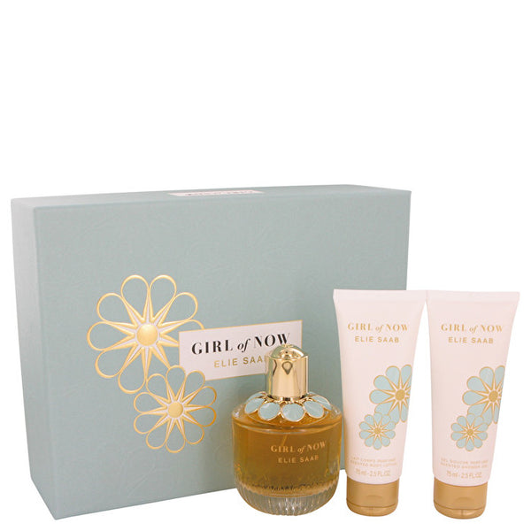Elie Saab Girl Of Now Gift Set - Eau De Parfum Spray + Body Lotion + Shower Gel 2.5 oz