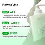 Growus Algae Therapy Mineral Shampoo 500ml – Refreshing Scalp Care Shampoo for Hydrated &amp; Healthy-Looking Hair