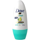 Dove 50ml Deodorant Roll On Go Fresh Pear & Aloe Vera 6 pieces