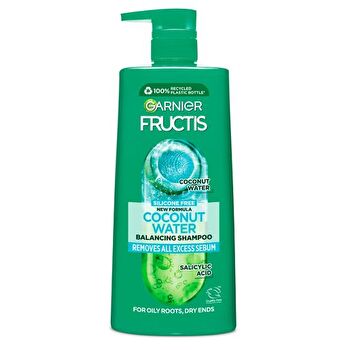 Garnier Fructis Coconut Water Shampoo For Oily Roots Dry Ends 850ml