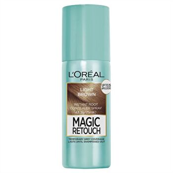 L'Or?al Paris Magic Retouch Temporary Root Concealer Spray - Light Brown (Instant Grey Hair Coverage)