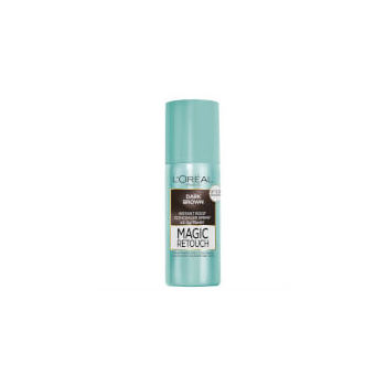 L'Oreal Paris Magic Retouch Temporary Root Concealer Spray - Dark Brown (Instant Grey Hair Coverage)