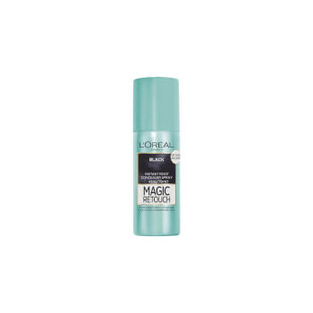 L'Oreal Paris Magic Retouch Temporary Root Concealer Spray - Black (Instant Grey Hair Coverage)