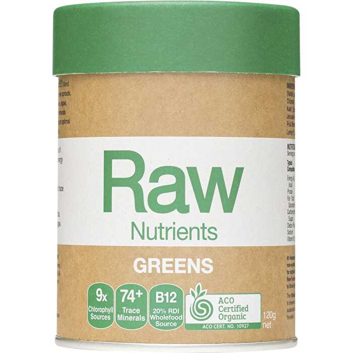 Amazonia Raw Nutrients Organic Greens 120g