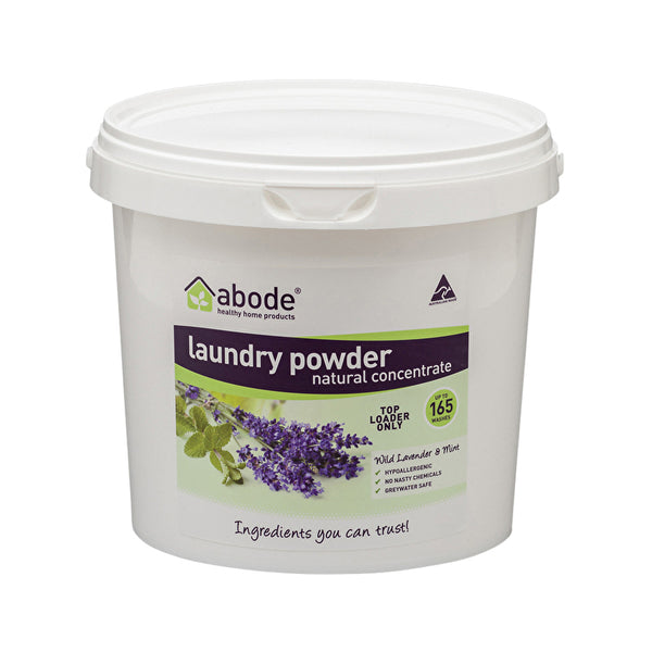 Abode Cleaning Products Abode Laundry Powder (Front & Top Loader) Wild Lavender & Mint Bucket 4kg