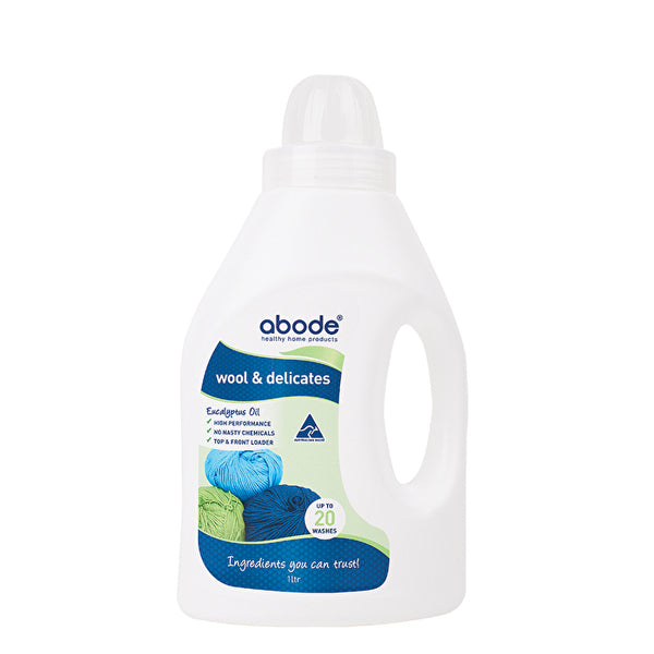 Abode Cleaning Products Abode Wool & Delicates (Front & Top Loader) Eucalyptus 1000ml
