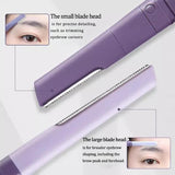 AMORTALS Double-Ended Micro Precision Eyebrow Razors – 2 Pieces