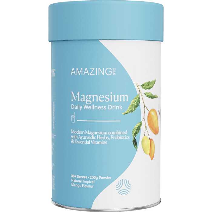 Amazing Oils Magnesium Wellness Drink Daily Tropical Mango 200g