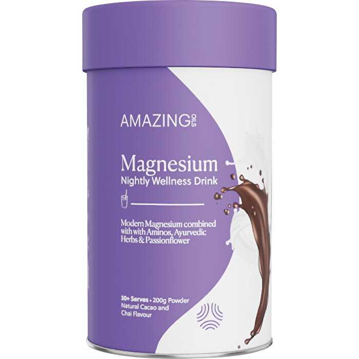 Amazing Oils Magnesium Wellness Drink Nightly Cacao & Chai 200g