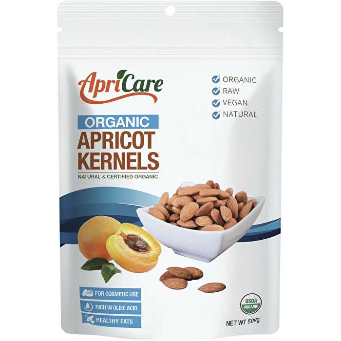 Apricare Apricot Kernels Organic Raw 500g