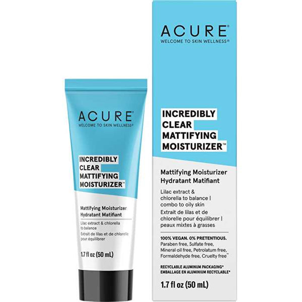 Acure Incredibly Clear Mattifying Moisturizer 50ml