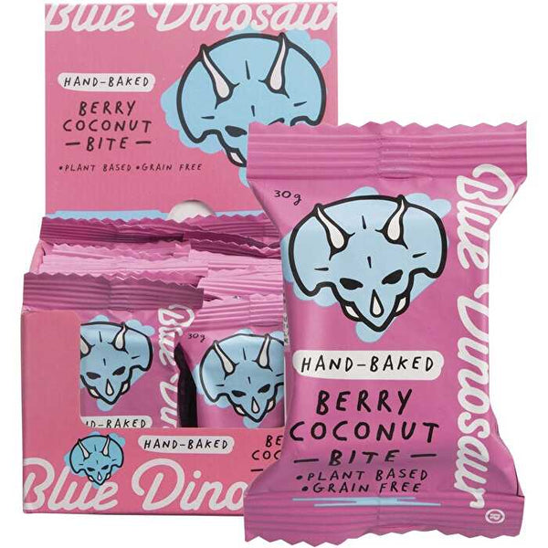 Blue Dinosaur Hand-Baked Bite Berry & Coconut 18x30g