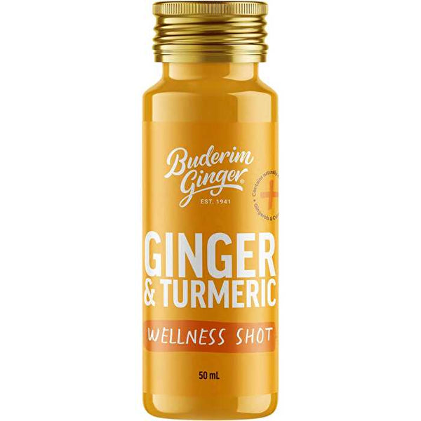 Buderim Ginger Ginger & Turmeric Wellness Shot 10x50ml