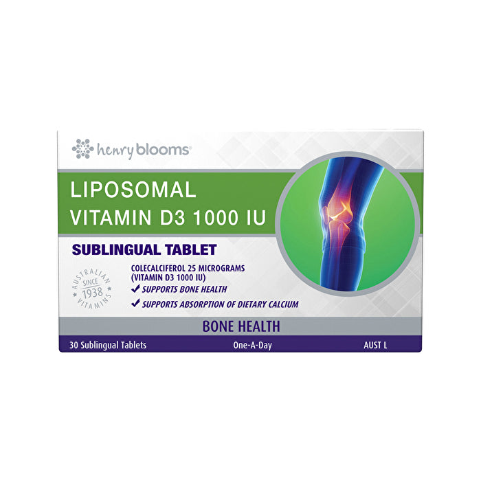 Henry Blooms Liposomal Vitamin D3 1000IU Sublingual 30t