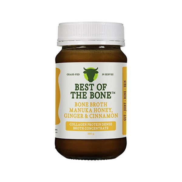 Best Of The Bone Best of the Bone Bone Broth Beef Concentrate Manuka Honey, Ginger & Cinnamon 390g