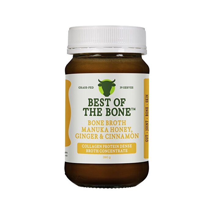 Best Of The Bone Best of the Bone Bone Broth Beef Concentrate Manuka Honey, Ginger & Cinnamon 390g