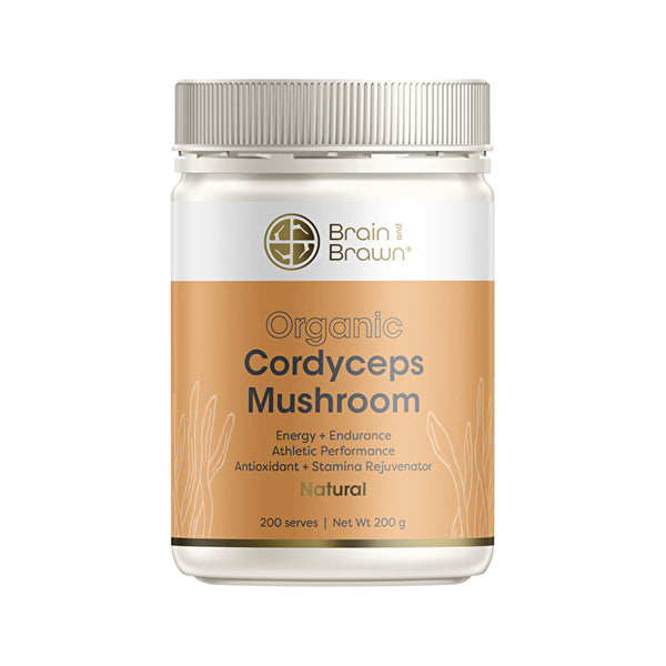 Brain And Brawn Brain and Brawn Organic Cordyceps Mushroom Natural 200g